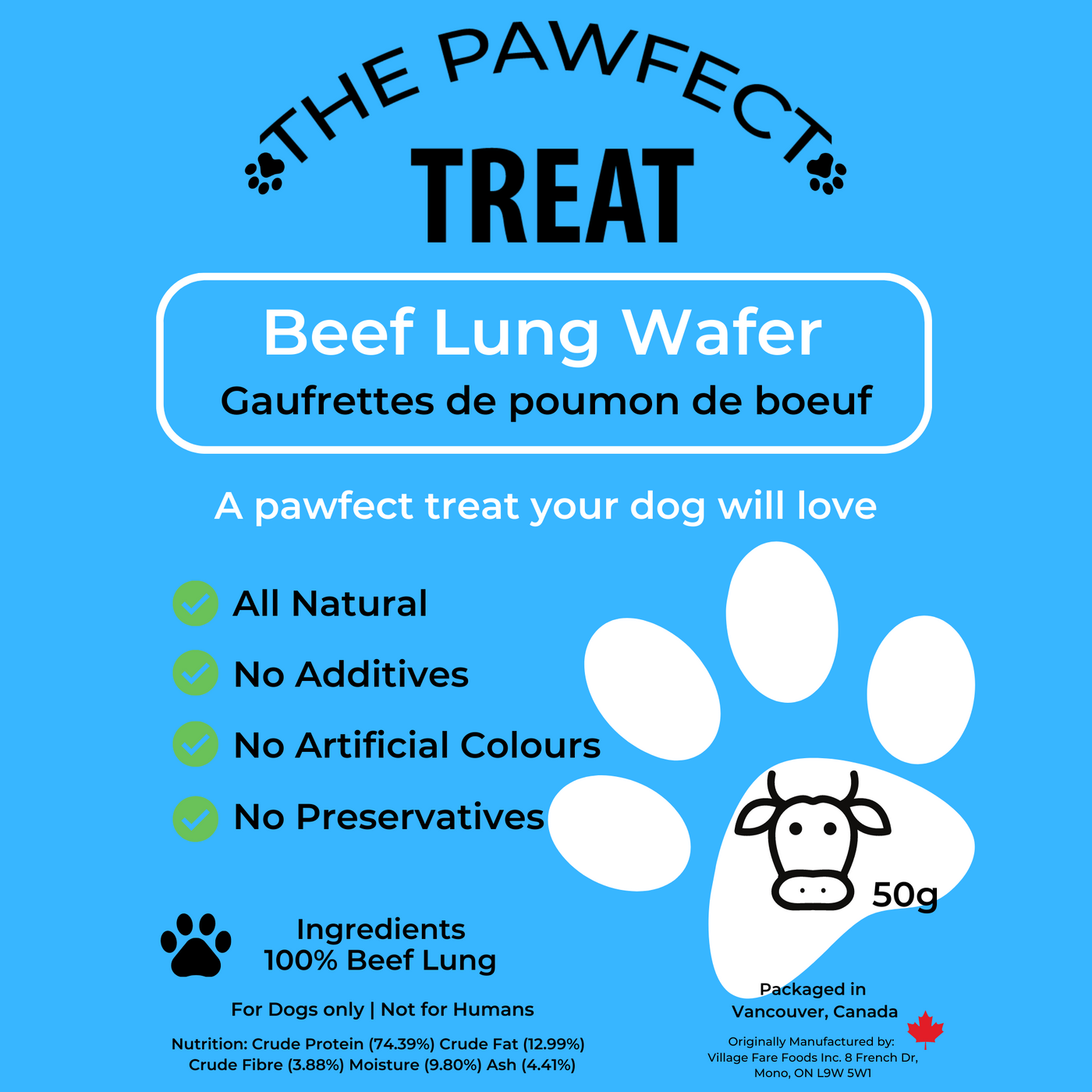 Beef Lung Wafer (50g)
