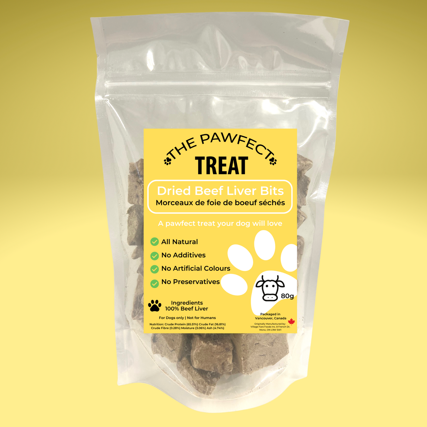 Dried Beef Liver Bits (80g)